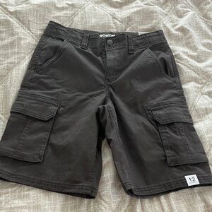 Sonoma Boy’s Dark Gray Green Cargo Shorts (12)